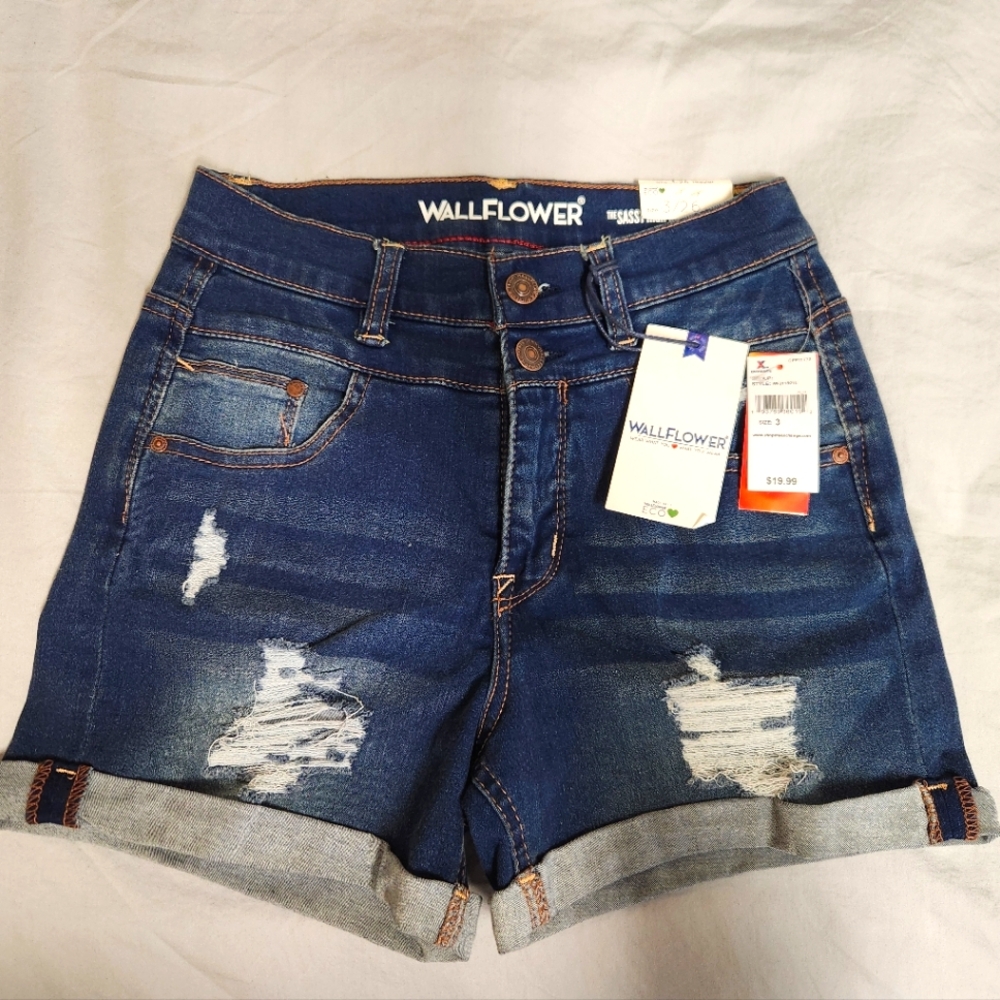 Wallflower Highrise Shorts Juniors 3